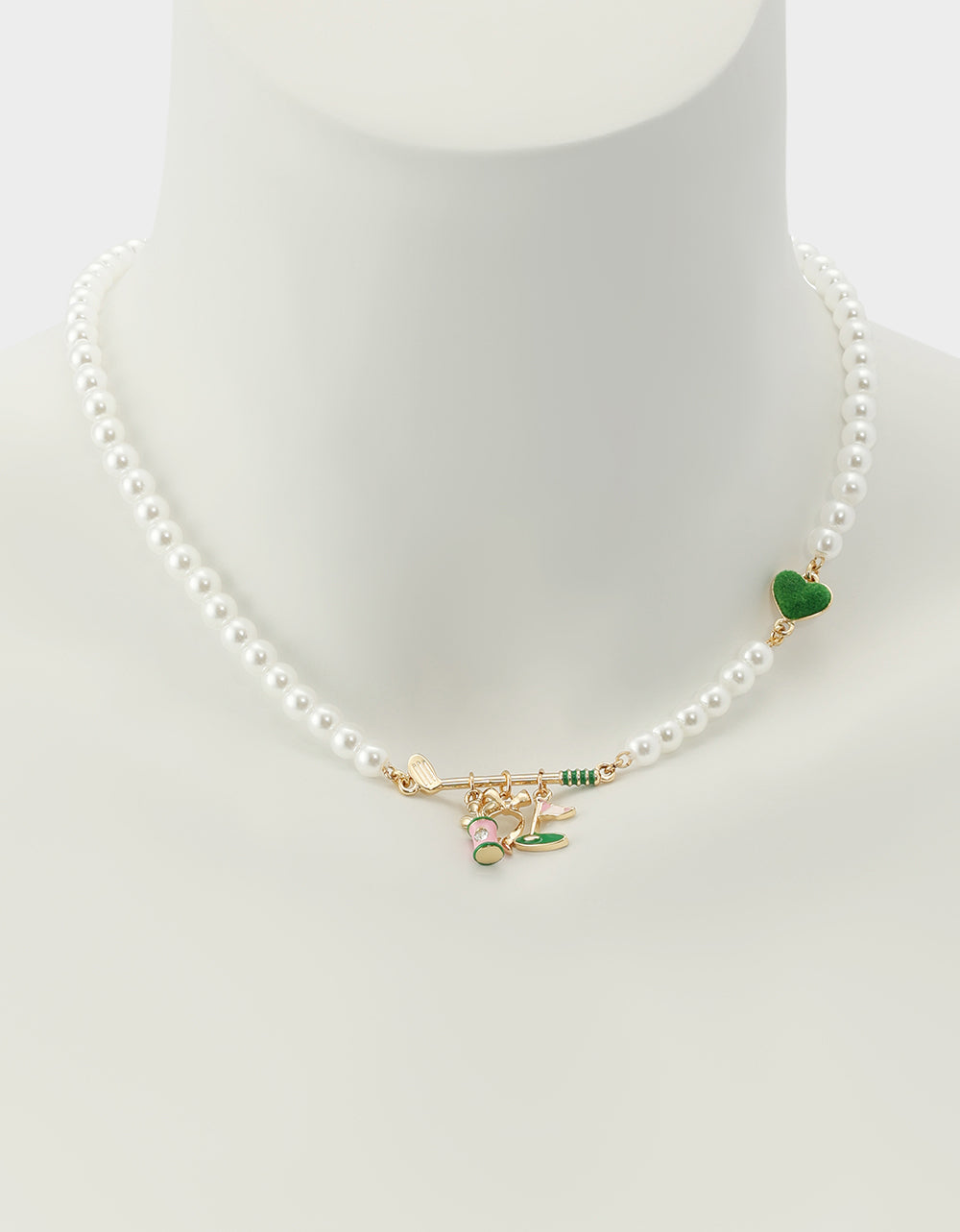 GOLF FRONTAL NECKLACE GREEN - Image 4