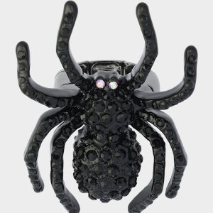 SPIDER COCKTAIL RING BLACK