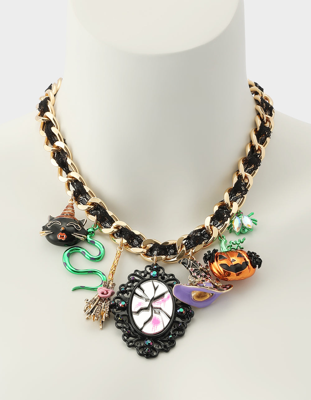 WITCHY LACE FRONTAL NECKLACE MULTI - Image 5