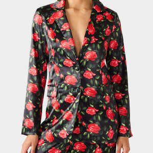 POWER BLOOM BLAZER BLACK