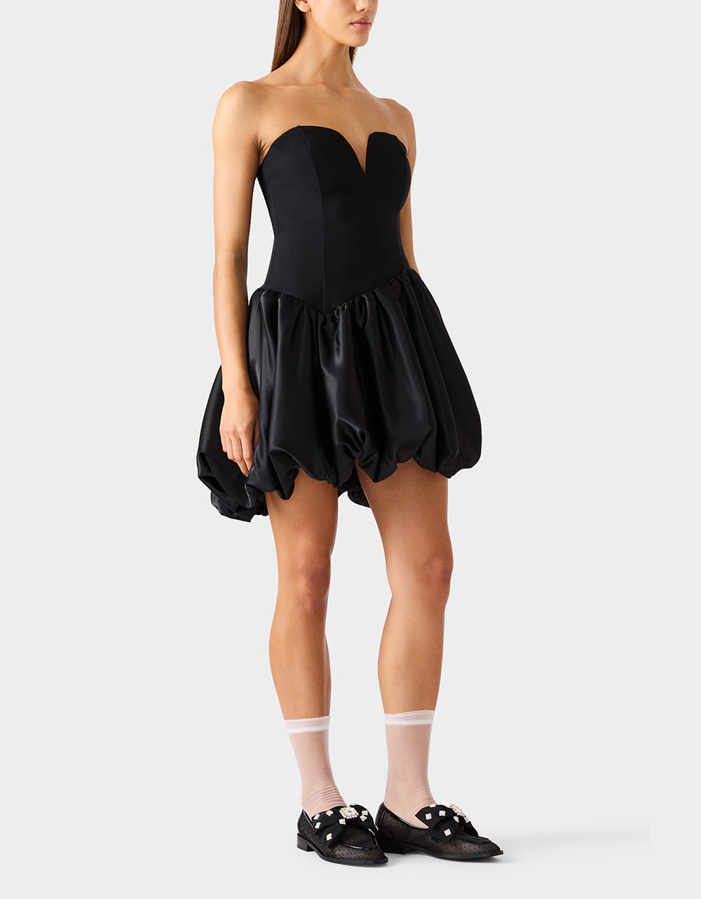 BUBBLE SOIREE DRESS BLACK - Image 3