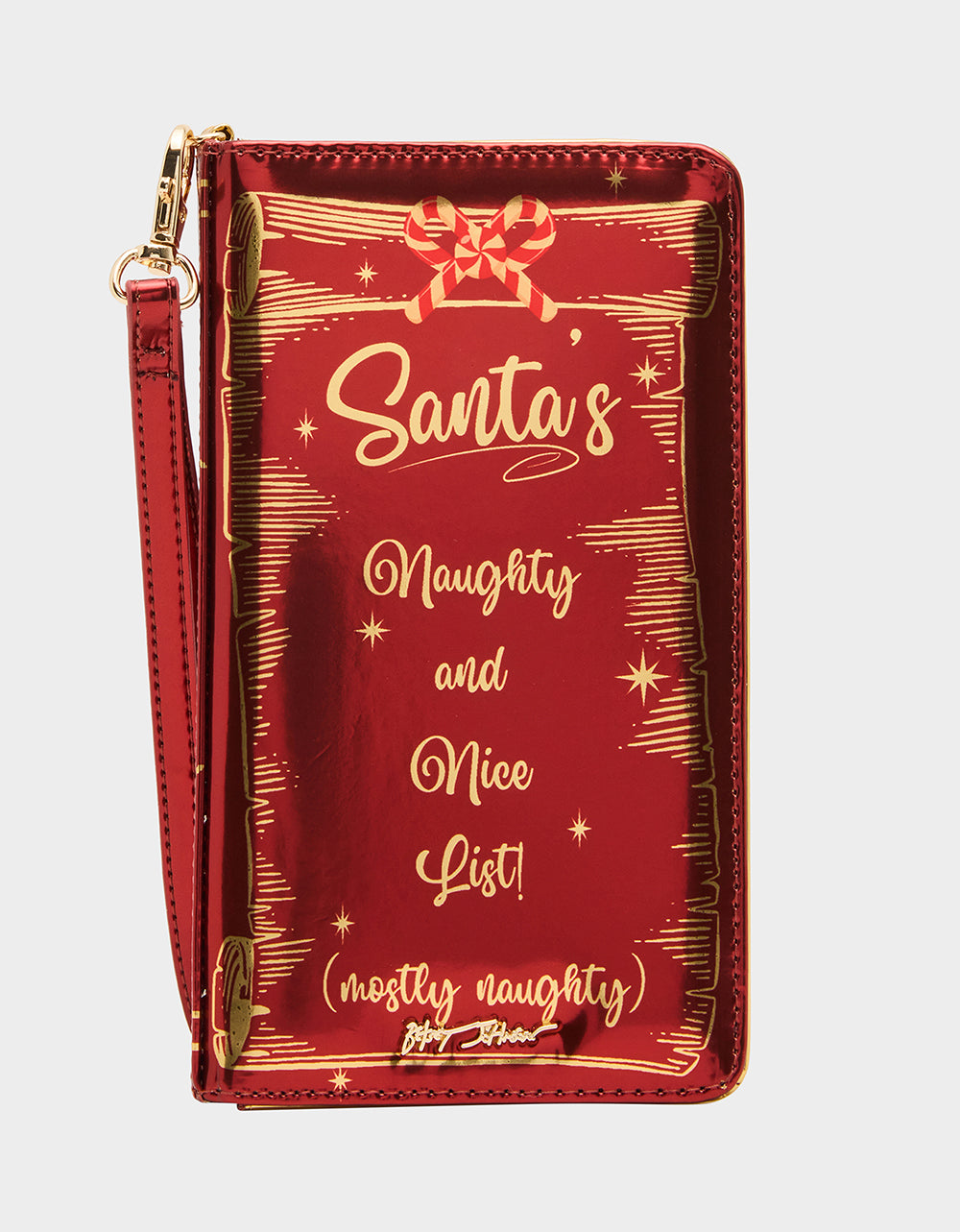 NAUGHTY LIST WRISTLET RED